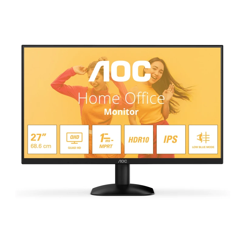 Image of AOC AOC B3 Q27B35E computer monitor 68.6cm (27") 2560 x 1440 pixels Quad HD LED Black Q27B35E