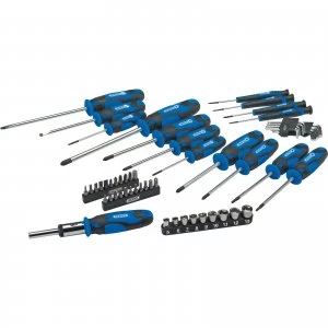 image of Draper 56 Piece Screwdriver and Socket Tool Kit