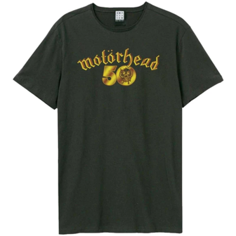 Image of Amplified Amplified Men 50th T-Shirt in Charcoal Size: X-Small Charcoal XS Male 5063806980674