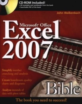 Image of Excel 2007 Bible by John Walkenbach Paperback