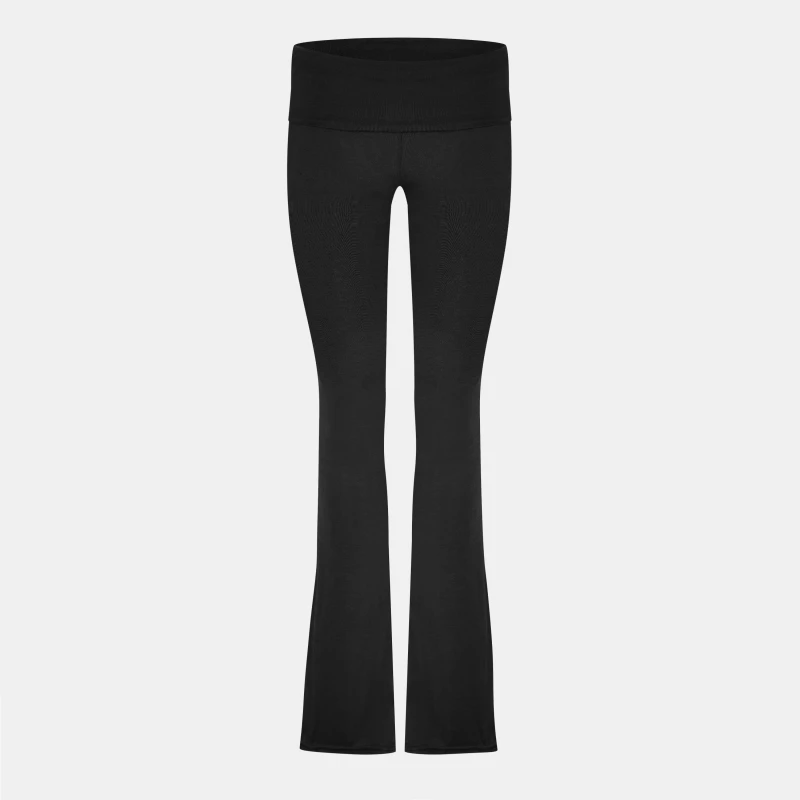 Image of Jack Wills High Waisted Flared Trousers - Black 6