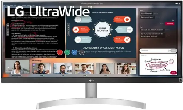 Image of LG 29" 29WN600-W UltraWide Full HD LED Monitor