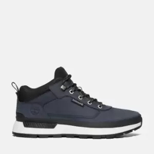 Image of Timberland Field Trekker Hiking Shoe For Men In Navy, Size 10