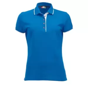 Image of Clique Womens/Ladies Seattle Polo Shirt (L) (Bright Blue)