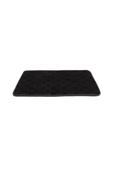 Image of 80 x 120 Grey Memory Foam Paw Print Pet Mat