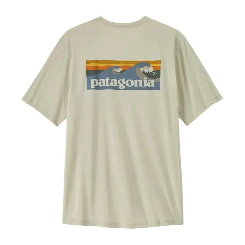 Image of Technical T-Shirt Patagonia Cap Cool Daily Boardshort Logo Blanc Male M