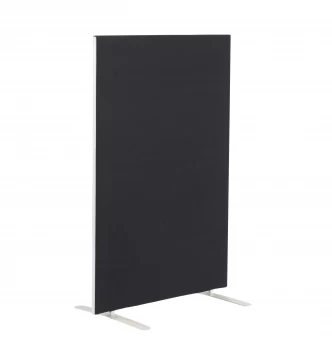 image of 1200W X 1600H Upholstered Floor Standing Screen Straight - Black