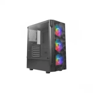Image of Antec NX260 Gaming Case w/ Glass Window, ATX, 3 Front ARGB fans, LED Control Button, PSU Shroud