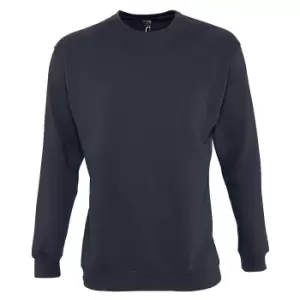 image of SOLS Mens Supreme Plain Cotton Rich Sweatshirt (3XL) (Navy)