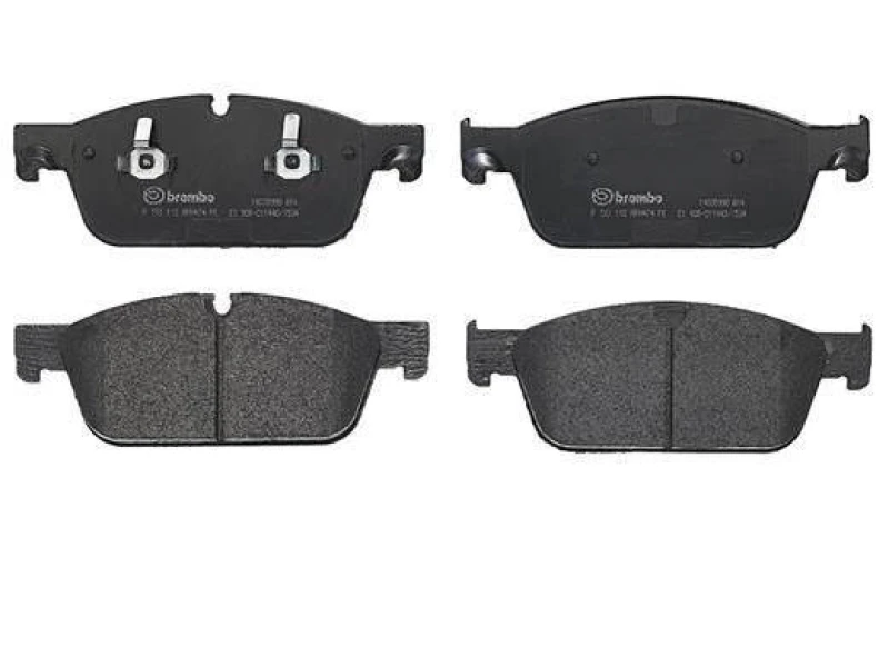 Image of BREMBO P 50 112 Brake pad set PRIME LINE prepared for wear warning indicator, with accessories, with anti-squeak plate Brake Pad Set,disc brake (402)