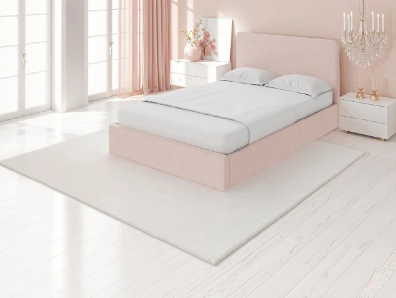 Image of GFW Chiswick Soft Pink Ottoman Bed Frame - 4ft Small Double
