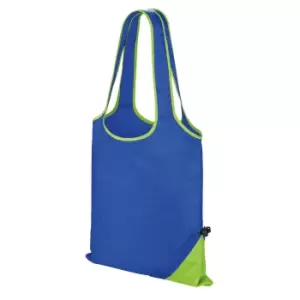 image of Result Core Compact Shopping Bag (Pack of 2) (One Size) (Royal/Lime)