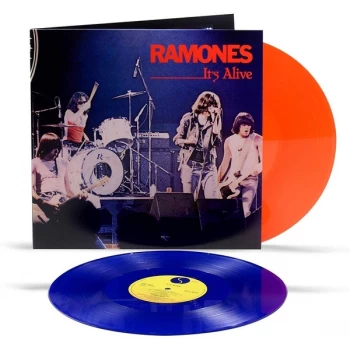 Image of Ramones - It's Alive Blue & Red Translucent 40th Anniversary Vinyl