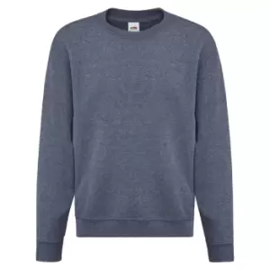 Image of Fruit Of The Loom Childrens Unisex Set In Sleeve Sweatshirt (12-13) (Heather Navy)