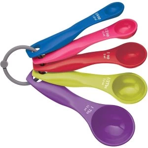 Image of KitchenCraft Colourworks 5 Piece Measuring Spoon Set