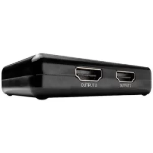 image of LINDY 38357 2 ports HDMI splitter 3840 x 2160 p Black