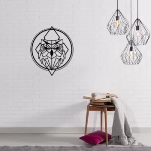 Image of Owly Black Decorative Metal Wall Accessory