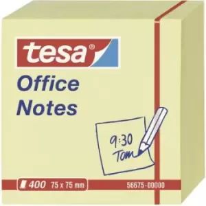 Image of Tesa Office Notes 400 Sheets (Cube) Yellow 75 x 75 mm
