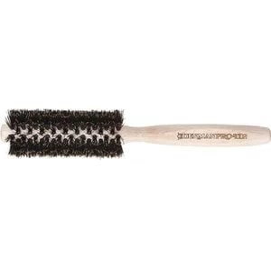 Image of Denman Pro Tip Boar Bristle Round Wooden Brush 15mm