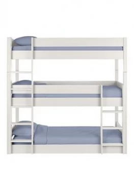 Julian Bowen Trio Triple Stacker Bunk - Surf White