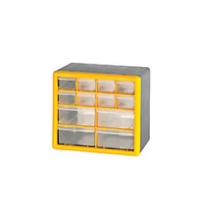 Image of GPC MSB12Z Clear compartment boxes for storage of your components in a workshop, production or service area
