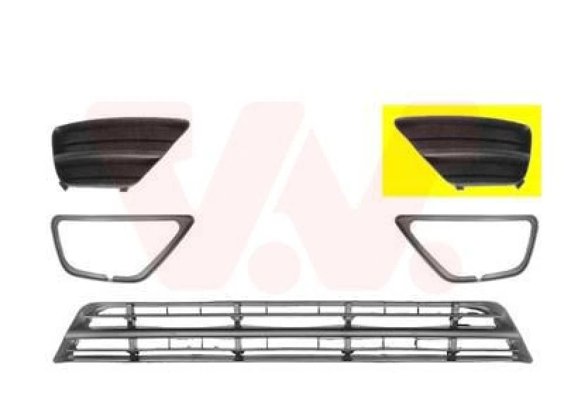 Image of VAN WEZEL Bumper grill VAN WEZEL 1861591