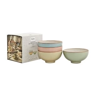 image of Denby Always Entertaining Deli 4 Piece Rice Bowl Set