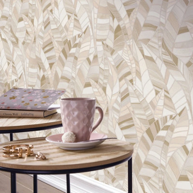 Image of Elle By Erismann Serenade Luxury Embossed Vinyl Wallpaper