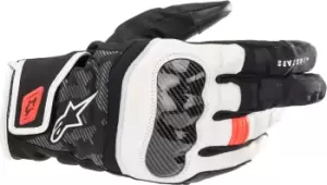 image of Alpinestars SMX Z Drystar Motorcycle Gloves, black-white-red, Size L, black-white-red, Size L