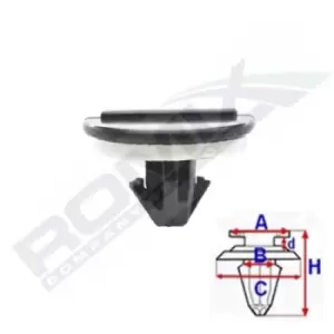 Image of ROMIX Clip C70319 TOYOTA,LEXUS,RAV 4 III (ACA3_, ACE_, ALA3_, GSA3_, ZSA3_),Yaris Schragheck (_P13_),AURIS (NZE18_, ZRE18_),RAV 4 IV (ZSA4_, ALA4_)