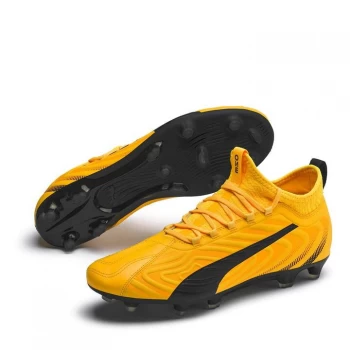 image of Puma ONE 20.3 FG Football Boots - UltraYellow/Blk