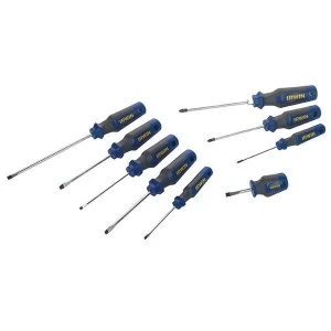 Image of IRWIN Pro Comfort Screwdriver Set, 9 Piece SL/PZ
