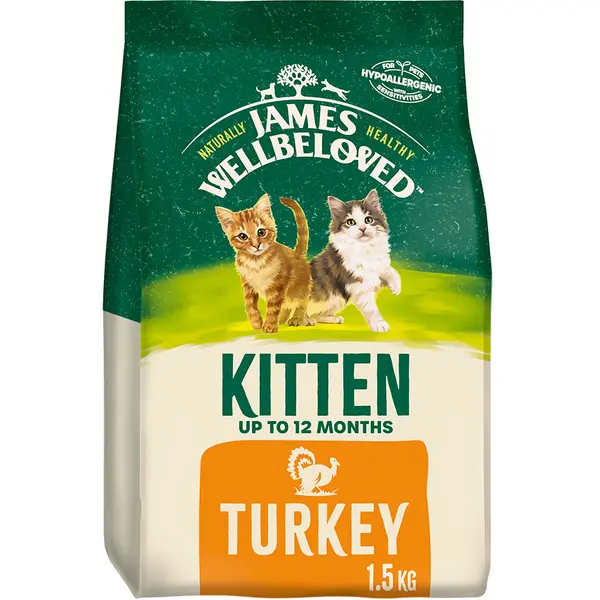 James Wellbeloved Kitten Turkey and Rice Cat Food 1.5kg