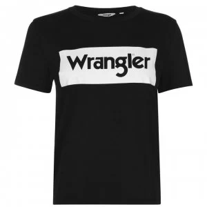 Image of Wrangler Logo T Shirt - Black