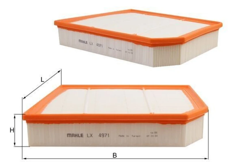 Image of Air filter MAHLE LX 4971