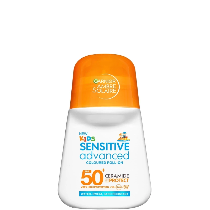 Image of Garnier Ambre Solaire Sensitive Advanced kids colored roll-on SPF 50+