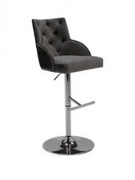 image of Vida Living Carly Gas Lift Bar Stool - Charcoal