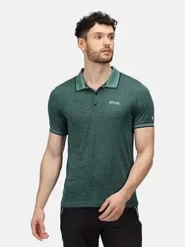 image of Regatta Remex Ii Polo, Pacific Green, Size L, Men