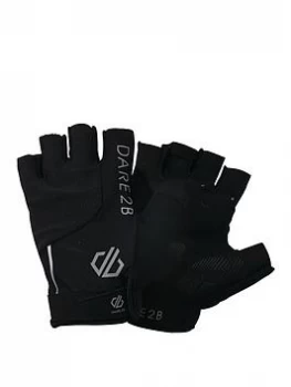 image of Dare 2b Mens Forcible Cycle Mitts, Black Size M Men