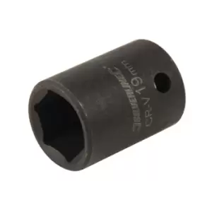 image of Silverline Impact Socket 1/2" Drive 6pt Metric - 19mm