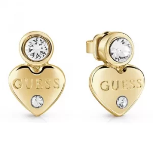 Ladies Guess Gold Plated Guessy Earrings