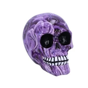 Image of Purple Romance (Medium - Pack of 6) Rose Print Skulls