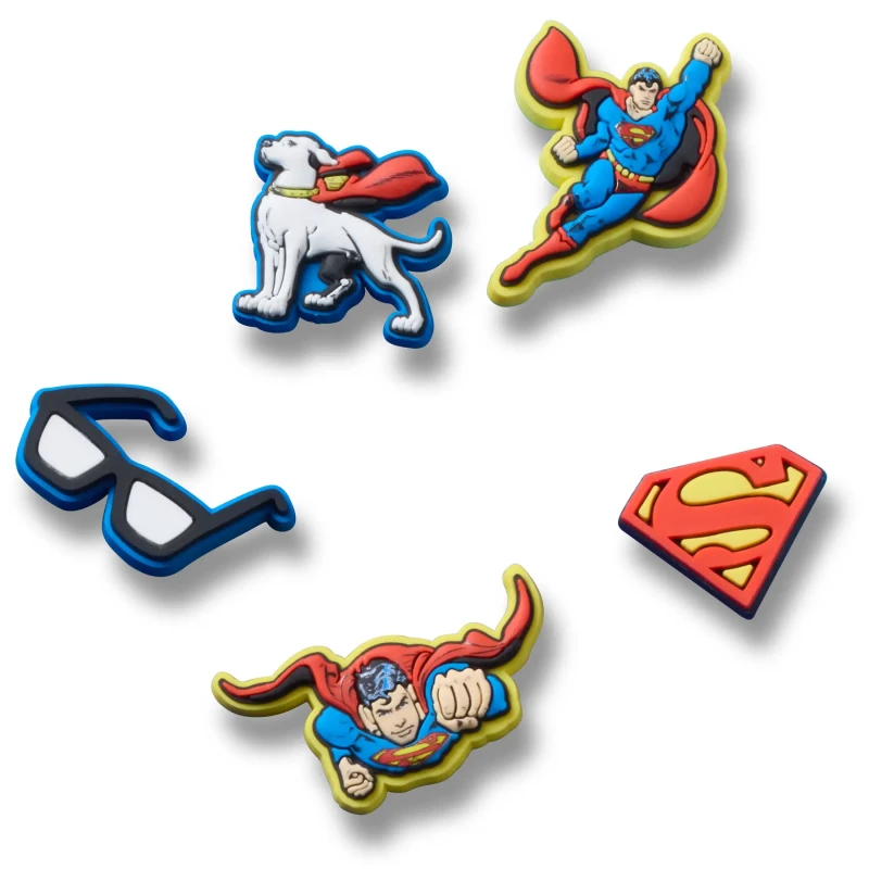 Image of Crocs Jibbitz Crocs Superman (x5) Jaune Unisex TU