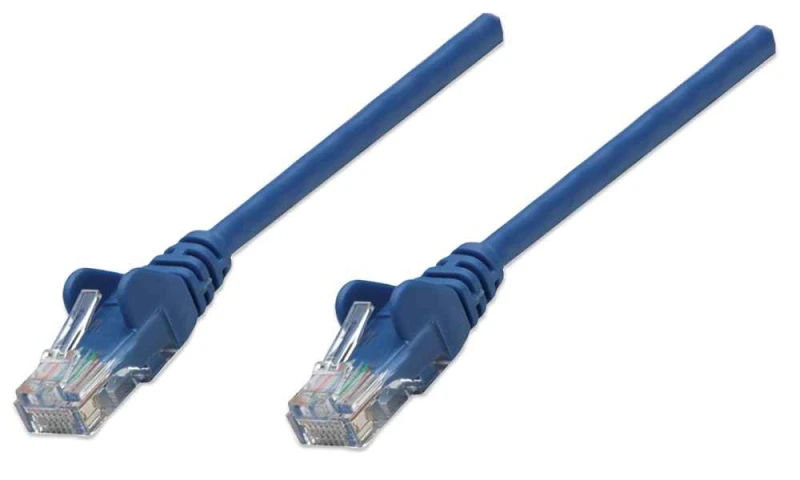 Image of Intellinet Network Patch Cable. Cat5e. 2m. Blue. CCA. U/UTP. PVC. RJ45