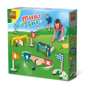Image of SES Creative Wooden Minigolf Course Marble Set, Three Years and...