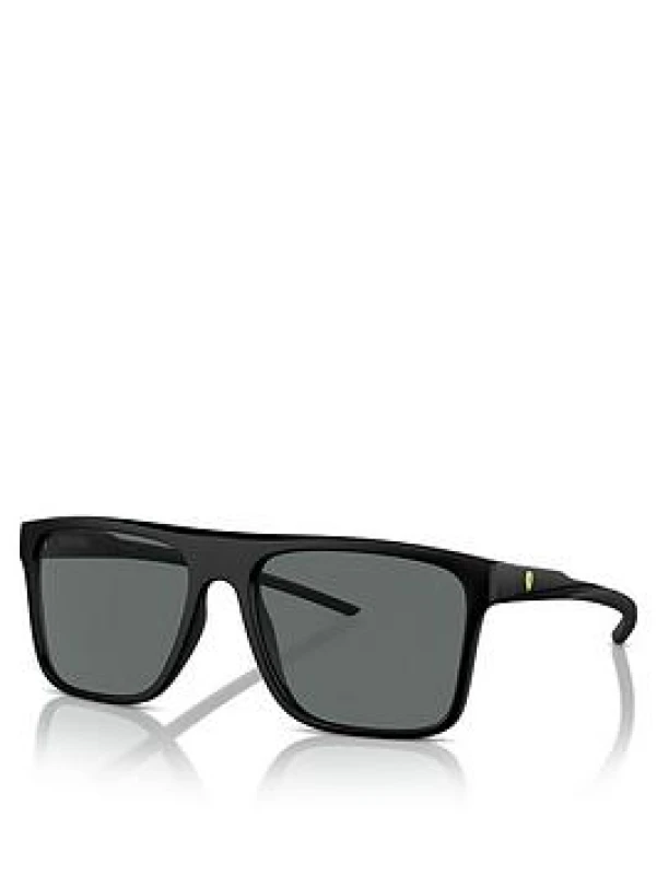 Image of Ferrari Scuderia Man Ferrari Scuderia FZ6006 504/81 Sunglasses Injected Black Grey Squared Polarized Black Sunglasses Man Injected