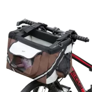 Image of Pawhut Dog Bicycle Basket, Shoulder Bag And Car Travel Carrier