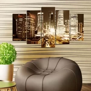 Image of 5MF-47 Multicolor Decorative MDF Painting (5 Pieces)