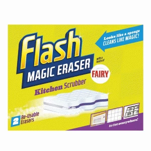 image of Flash Magic Eraser Kitchen Scrubber 2 Pack