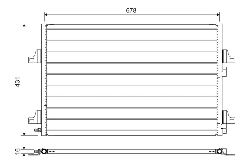 Image of Air conditioning condenser VALEO 814007